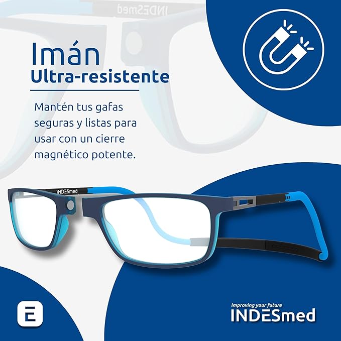 Lentes de lectura para presbicia INDEsmed con filtro de luz azul
