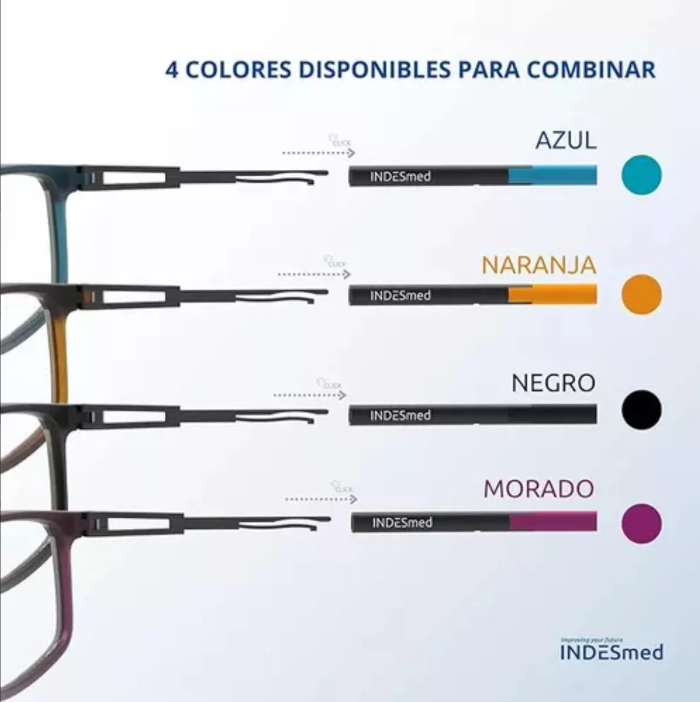 Lentes de lectura para presbicia INDEsmed con filtro de luz azul